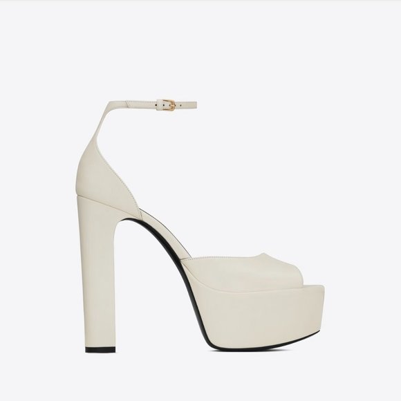 YSL Jodie Platform (Pearl) Size 36 (US 6) - Picture 3 of 9